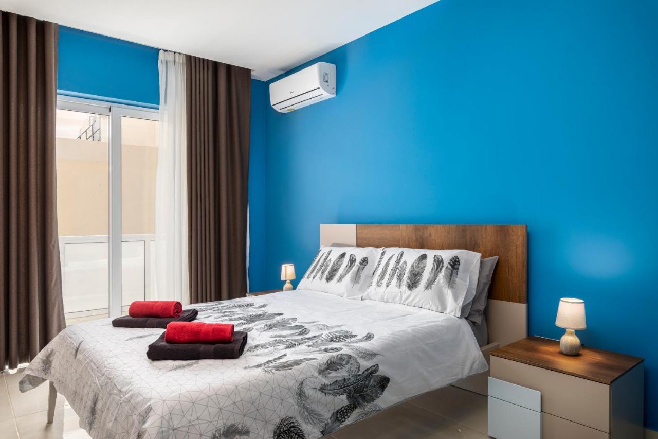 Modern 3Br Stylish Apartment With Large Balcony - Close To St Julians And St Georges Bay Is-Swieqi Exteriér fotografie